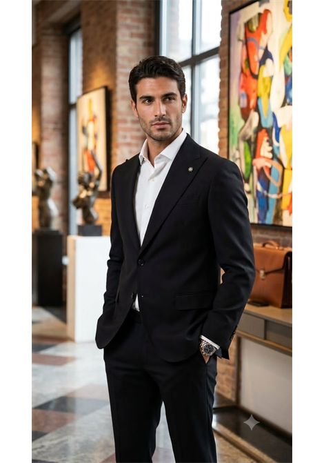 Abito Monopetto Slim Fit Manuel Ritz in Fresco Lana MANUEL RITZ | Abiti | 3232A3328 22313199